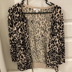 1901 leopard cardigan